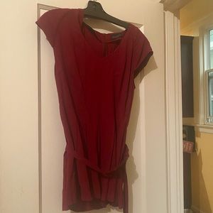 Piazza Sempione burgundy blouse, size large
